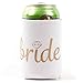 11 Piece Set of Turquoise Bride Tribe Beer Can Coolers for Bachelorette Parties, Bridal Showers, or Weddings (Turquoise, Bride Tribe)