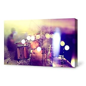 Canvas Wall Art for Living Room,Bedroom Home Artwork Paintings Drumset Ready to Hang - 12x18 inches