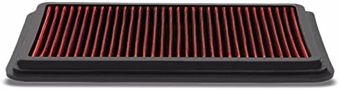 Reusable Red High Flow Drop-In Panel Air Filter Replacement For Mazda 11-14 2 1.5L 4-DR
