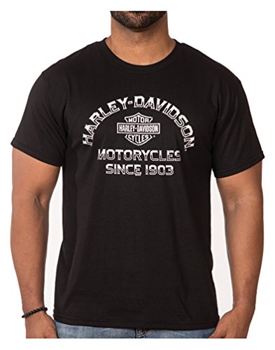 Harley-Davidson Men's Remarkable B&S Short Sleeve Crew-Neck T-Shirt, Black (XLT)