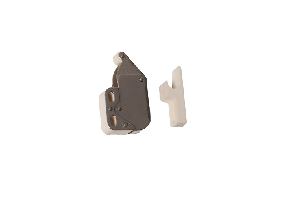 Merriway BH02831 (2 Pcs) Mini-Tip Spring Loaded Cupboard Cabinet Caravan Boat Door Catch - Pack of 2 Pieces