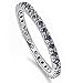Simulated Amethyst Cubic Zirconia Eternity Anniversary Band .925 Sterling Silver Sizes 3-12