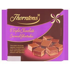 Thorntons 8 Triple Chocolate Caramel Shortcakes