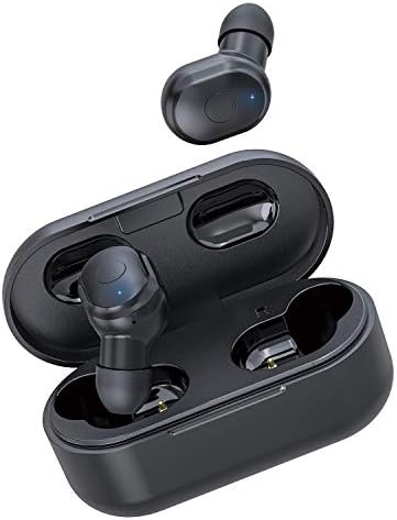 AUSDOM TW01 Bluetooth Wireless Earphones, True Wireless Bluetooth 5.0 Earbuds with CVC 8.0 Noise Cancelling Dual Microphone, 20H Playtime HiFi Stereo Sound Headphones with Charging Case