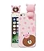 UnnFiko 3D Pig Phone Case Compatible with iPhone 7 8, Soft Silicone Super Cute Cartoon Animal Protective Case Cover for Girls Women (iPhone 7/8, Pig)