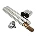 JUJOR Flask 2 oz. with a Cigar Tube and Funnel Stainless Steel