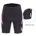 beroy Bike Shorts with 3D Gel Padded,Womens Gel Cycling Shorts, Purple-1, Medium