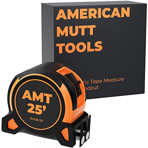 AMERICAN MUTT TOOLS Tape Measure 25 ft Easy Read Tape