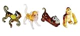 Looking Glass Miniature Collectible - Monkey / Chimp / Gorilla (4-Pack)