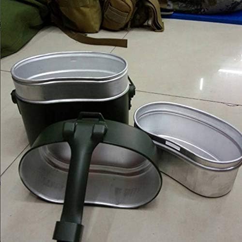 Amazon Co Jp Yiyue キャンプ 飯ごう 飯盒 ハンゴウ兵式 ランチボックス アルミ 弁当箱 アウトドア q用 炊飯器 スポーツ アウトドア
