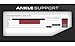 Zamst A2-DX Sports Ankle Brace with Protective Guards For High Ankle Sprains and Chronic Ankle Instability-for Basketball, Volleyball, Lacrosse, Football-Black, Left, Medium
