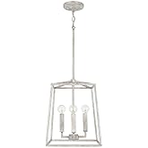 Capital Lighting 537641MS Thea Lantern Foyer Pendant, 4-Light 240 Total Watts, 15" H x 12" W, Mystic Sand