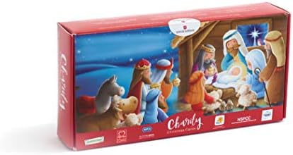 Box of 30 Nativity Charity Christmas Cards, Charity Multipack Christmas Cards in 4 Designs