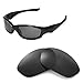 Walleva Black Polarized Replacement Lenses for Oakley Straight Jacket Sunglasses