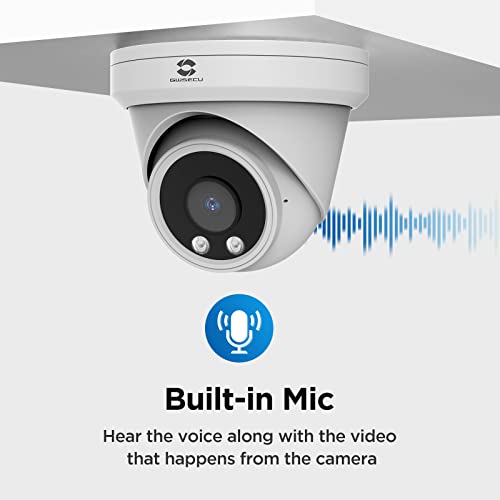 GWSECU PoE Security Camera, AI Human/Motion/Intrusion/TrIPwire