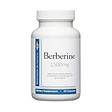 Dr. Whitaker's Berberine 500 mg Supplement for Blood Sugar Support, 90 Capsules (30-Day Supply)