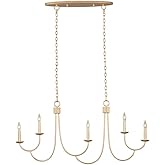 Kalco 511760MG Kiera Chandelier, 5-Light 300 Total Watts, Modern Gold