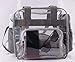 Heavy-Duty Clear Stadium Bag Clear Crossbody Tote Bag NFL & PGA Stadium Approved 12 x 12 x 6, with Extra Long Adjustable Shoulder Strap and Handles