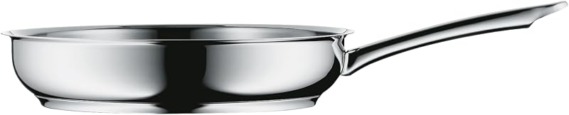 WMF Favorit - Panela profissional não revestida de 20 cm, panela adequada de indução de aço inoxidável, aço inoxidável Cromargan, cofre do forno.