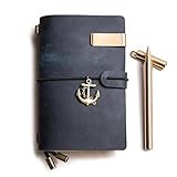 IPBEN Leather Notebook and Copper Pen, Travelers