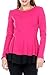 Stanzino Womens Peplum Top Shirt