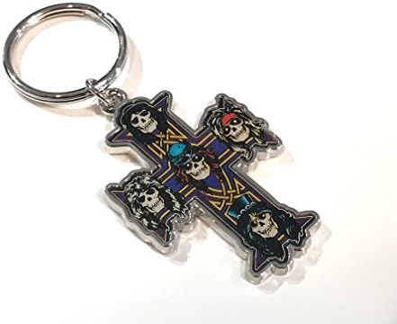 Black Sabbath Cross Keychain