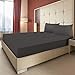 Utopia Bedding Microfiber Fitted Sheet (Queen, Dark Grey)
