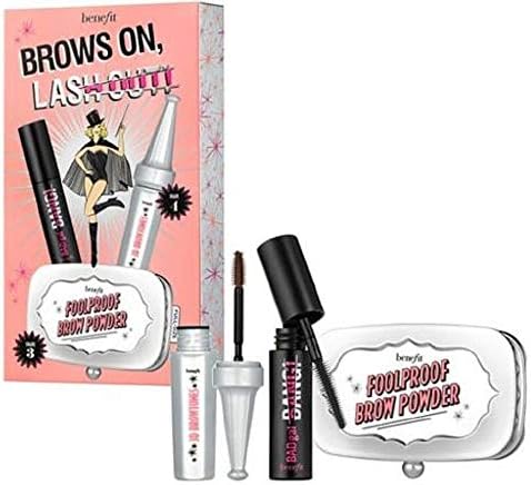 Benefit Brows On, Lash Out! Eye Brow & Mascara Trio - Foolproof Powder, 3D Browtones and Bad Gal Bang