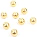 Koyal Wholesale Gold Classic Round Placecard Holders, 8-Pack, Menu Card Holder, Table Number Holders
