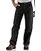 Carhartt Men's Washed Duck Work Dungaree Pant, Black, 32W X 32L