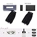 Vanalia Kinky Coily Human Hair Clip in Hair Extensions, 4A 4B Clip Ins for Black Women 9A Brazilian Remy Human Hair, Double Lace Wefts Natural Black, 120 Gram,16 Inch