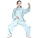 Itopfox Unisex Silk Kung Fu Tai Chi Uniform Breathable Morning Exercise