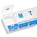 Pill Case Box, 7 Days Pill Organizer, Supplements & Vitamins & Pills Holder Dispenser, Travel Planner Bussiness Trip Medication Container with Press Button
