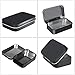 Aybloom Metal Rectangular Empty Hinged Tins - 12 Pack Black Mini Portable Box Containers Small Storage Kit & Home Organizer