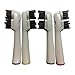 Bamboo Charcoal Infused Bristles Premium Electric Toothbrushes Heads Replacements - Compatible with Braun Oral B - Best Toothbrush Head For Sensitive Gums - Brand New Tooth Brush Head - SB-417A 4 PCS