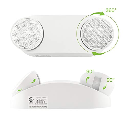 LFI Lights - 4 Pack - UL Certified - Hardwired LED Emergency Light - Compact - High Output