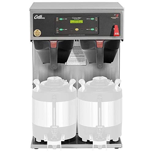 Click Here to See More Images Curtis TP1TT10A3000 ThermoPro Twin Dual 2 Gallon Tall Height Coffee Brewer 220V, 5100/7600W