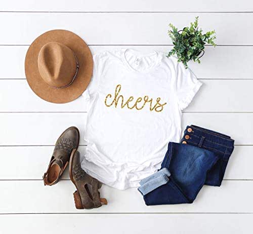Cheers New Year Shirt Womens New Years Eve Tshirt Celebrate