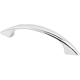 Prime-Line U 9051 Cabinet Door Pull Handle, Chrome Plated, 3 In. Hole Center (2 pack)