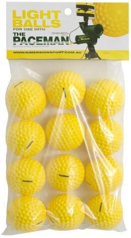 Paceman Bowling Machine - Pack Of 12 Balls by Dimension Sport