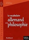 Le vocabulaire allemand de la philosophie by 