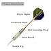 Rose Kuli Darts Brass Barrels Stainless Steel Needle Tip Aluminum Shaft Laser Flights Dart with 6 Shafts Rods
