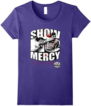 Womens Show No Mercy Mixed Martial Arts T Shirt for Men &amp; Women Small Purple
