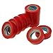 Uxcell a09061100ux0007 10pcs Red Adhesive Electrical Installation PVC Plastic Tape (Pack of 10)