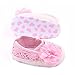 M2cbridge Baby Infant Soft Sole Floral Lace Crib Shoes Pre-Walker Sandals (6-12 months, Crochet Knit)