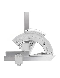agile shop 0   320 ° universal Vernier Bisel Transportador de ángulos de acero inoxidable, ángulo de precisión medición Finder Ruler Tool