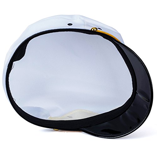 Yacht Captain Hat and Sailor Hat with Corn Cob Pipe & Aviator Sunglasses Sailor Costume by Tigerdoe (Yacht Hat with Aviator Sunglasses)