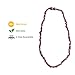 Minetom Baltic Amber Teething Necklace for Baby, Natural Teething Pain Relief for Babies Drooling & Fussiness Reduce (Cherry)