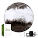 Trideer Exercise Ball, Yoga Ball, Birthing Ball with Quick Pump, Anti-Burst & Extra Thick, Heavy Duty Ball Chair, Stability Ball Supports 2200lbs (Office&Home) (Grey&White, L (58-65cm))