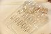 YUNAI 24pcs/set Art False Nails French Manicure Glitter Long Nail Design Nails Art Tips Transperent Nail Patch